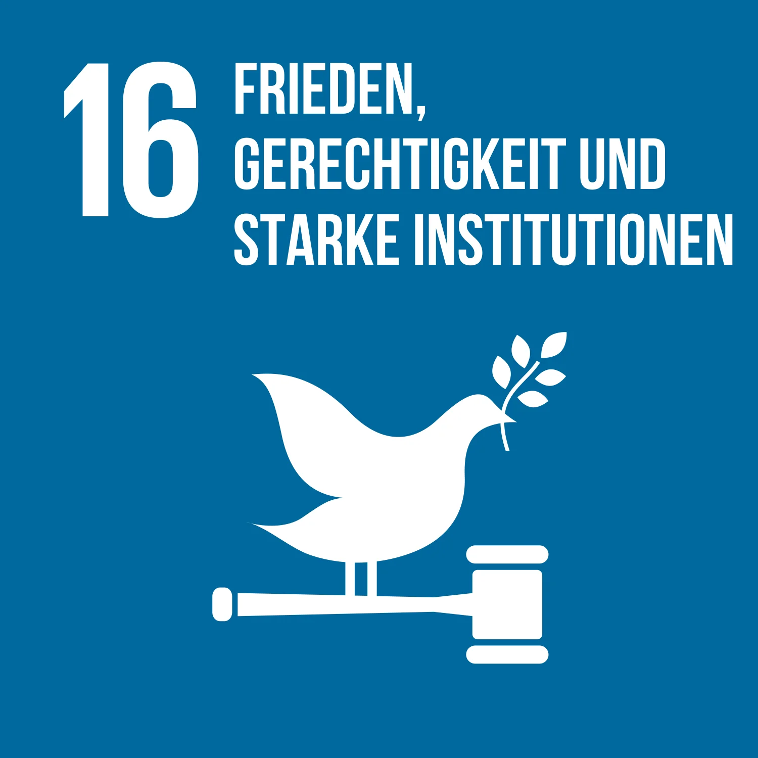 Ziel 16 Frieden Gerechtigkeit und starke Institutionen